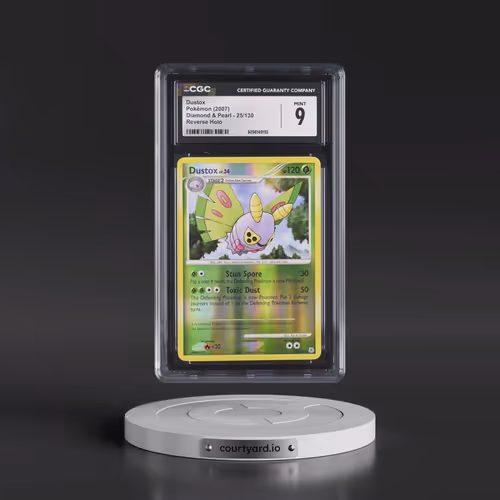 2007 Diamond & Pearl #25/130 Dustox - Reverse Holo (CGC 9 MINT)