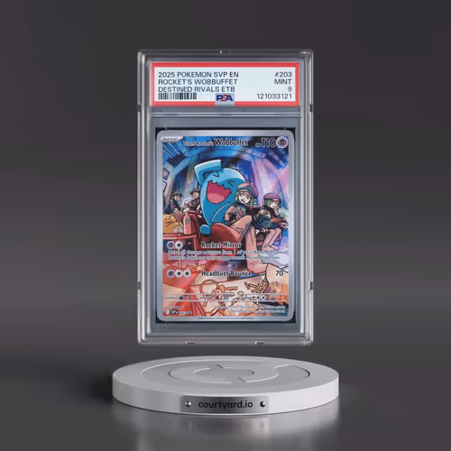 2025 Pokémon Svp EN-SV Black Star Promo #203 Team Rocket's Wobbuffet - Destined Rivals Elite Trainer