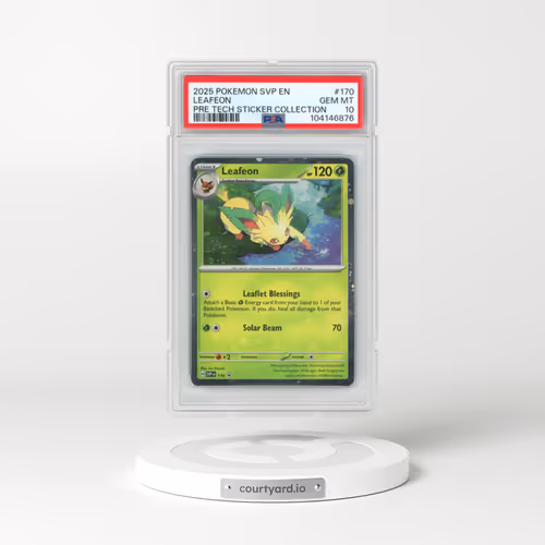 2025 Pokémon Svp EN-SV Black Star Promo #170 Leafeon - Prismatic Evolutions Tech Sticker Collection (PSA 10 GEM MINT)