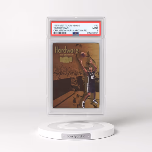 1997 Metal Universe Championship Hardware #12 Tim Duncan (PSA 9 MINT)