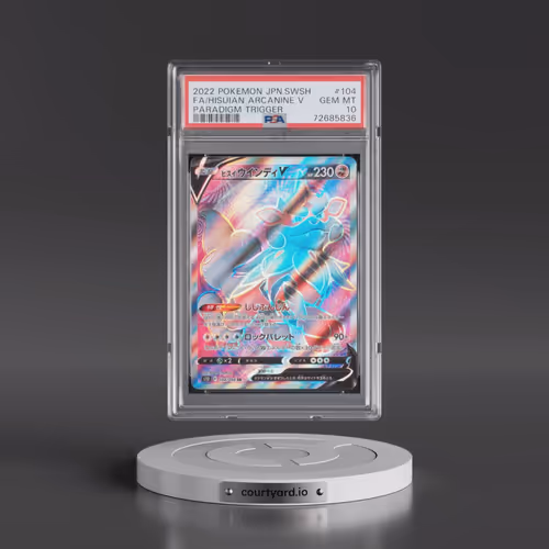2022 Pokémon Sword & Shield Paradigm Trigger #104 Hisuian Arcanine V - Holo Full Art (PSA 10 GEM MIN