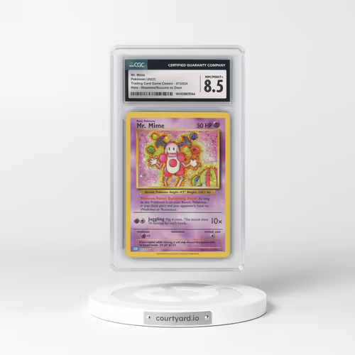 2023 Trading Card Game Classic - CLV, CLC, CLB #013/034 Mr. Mime - Blastoise & Suicune ex Deck - CLB Holo (CGC 8.5 NM-MT+)