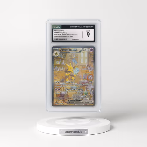 2023 Scarlet & Violet 151 - MEW EN #201/165 Alakazam ex - Special Illustration Rare (CGC 9 MINT)