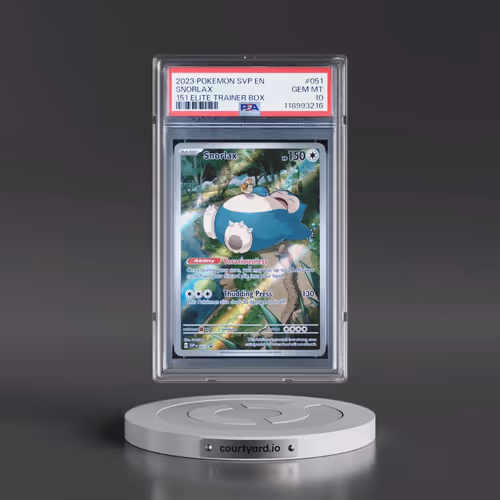 2023 Pokémon Svp EN-SV Black Star Promo #051 Snorlax - 151 Elite Trainer Box (PSA 10 GEM MINT)
