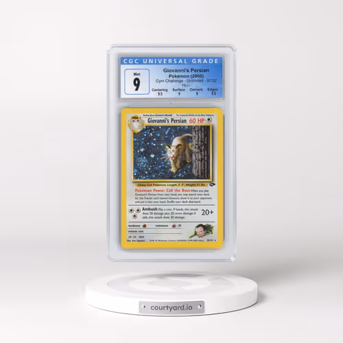 2000 Gym Challenge #8/132 Giovanni's Persian - Holo (CGC 9 MINT)