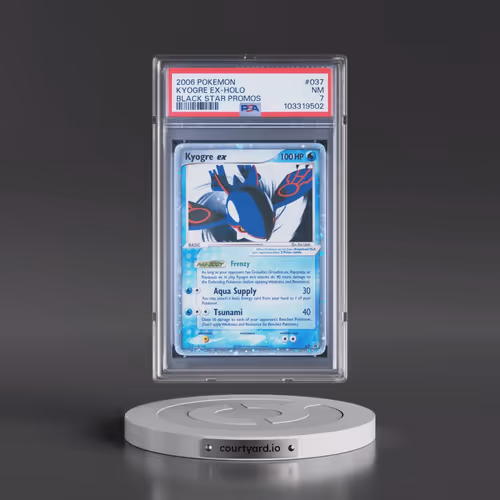 2006 Pokémon Black Star Promos #037 Kyogre EX - Holo Holo (PSA 7 NM)
