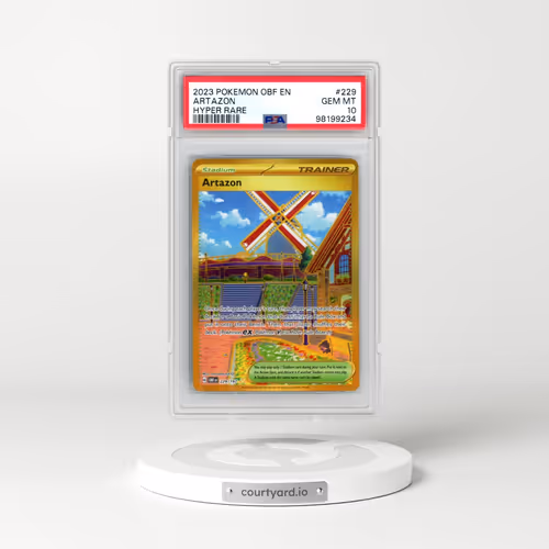 2023 Pokémon Obf EN-Obsidian Flames #229 Artazon - Hyper Rare (PSA 10 GEM MINT)