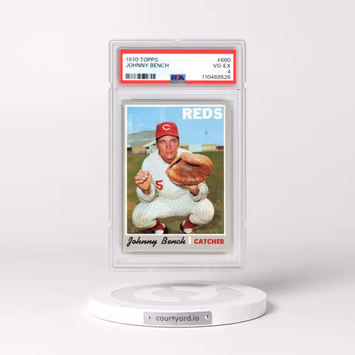 1970 Topps #660 Johnny Bench (PSA 4 VG-EX)