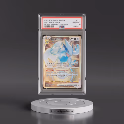 2022 Pokémon Sword & Shield Silver Tempest #211 Lugia Vstar - Full Art Secret (PSA 10 GEM MINT)