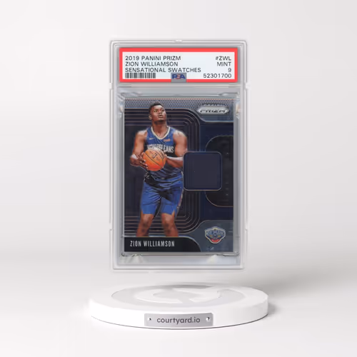 2019 Panini Prizm Sensational Swatches #ZWL Zion Williamson (PSA 9 MINT)