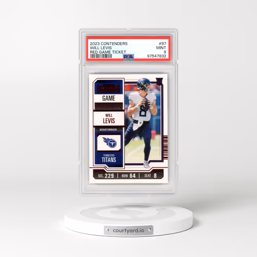 2023 Panini Contenders #97 Will Levis - Red Game Ticket (PSA 9 MINT)