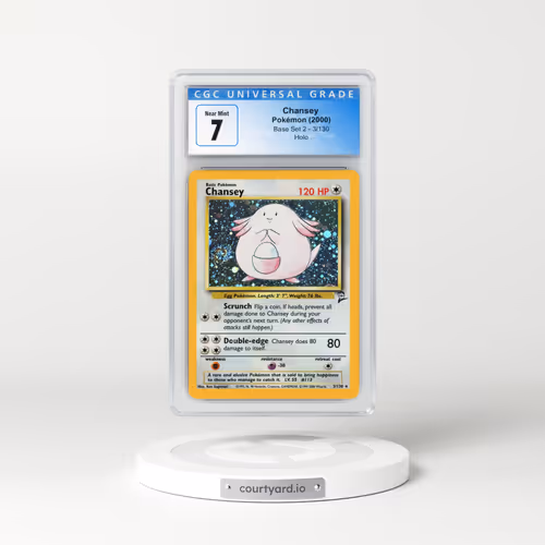 2000 Base Set 2 #3 Chansey - Holo (CGC 7 NM)