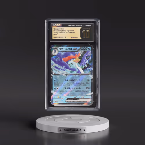 2023 Shiny Treasure ex #043/190 Quaquaval ex - Holo (CGC 10 PRISTINE)