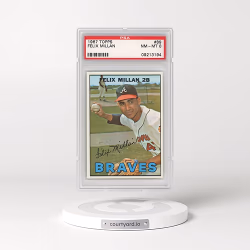 1967 Topps #89 Felix Millan (PSA 8 NM-MT)