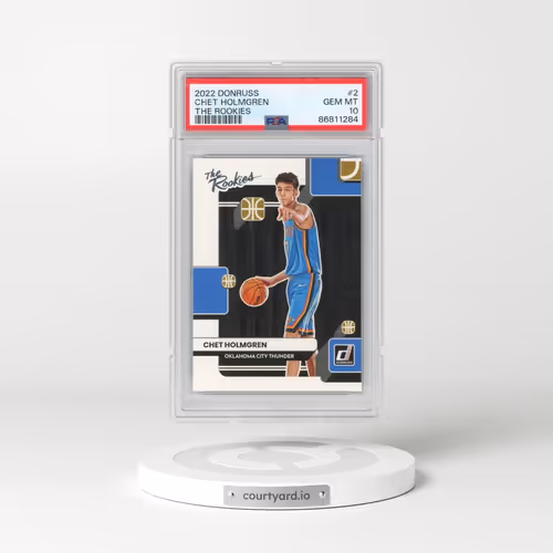 2022 Panini Donruss the Rookies #2 Chet Holmgren (PSA 10 GEM MINT)