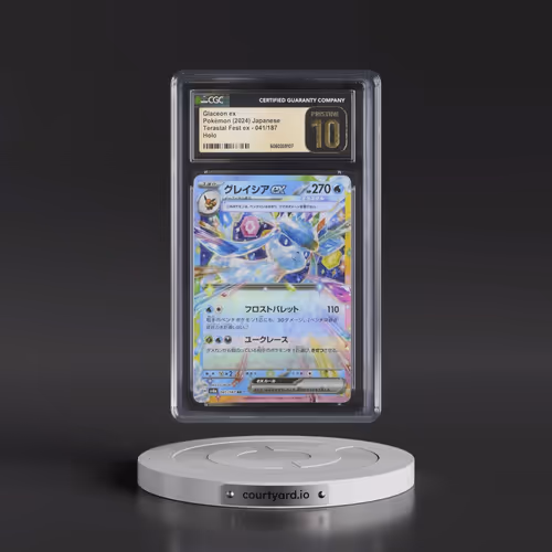 2024 Pokémon Sv8a-Terastal Fest EX #041 Glaceon EX - Holo (CGC 10 PRISTINE)