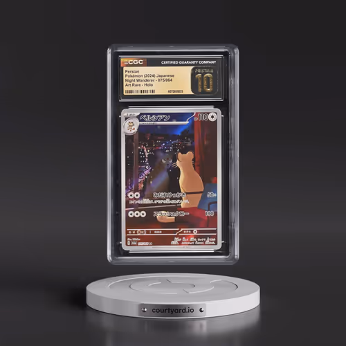 2024 Pokémon Sv6a-Night Wanderer #075 Persian - Art Rare (CGC 10 PRISTINE)