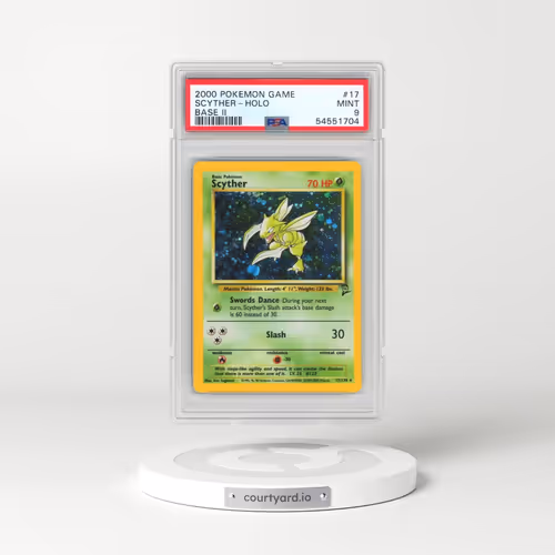 2000 Pokémon Game Base II #17 Scyther - Holo (PSA 9 MINT)