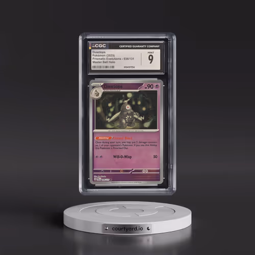 2025 Prismatic Evolutions - PRE EN #036/131 Dusclops - Master Ball Holo (CGC 9 MINT)
