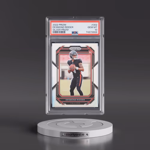 2022 Panini Prizm #302 Desmond Ridder - Silver Prizm (PSA 10 GEM MINT)
