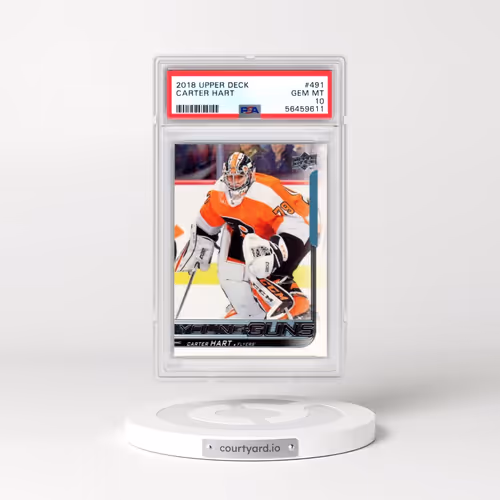 2018 Upper Deck #491 Carter Hart (PSA 10 GEM MINT)
