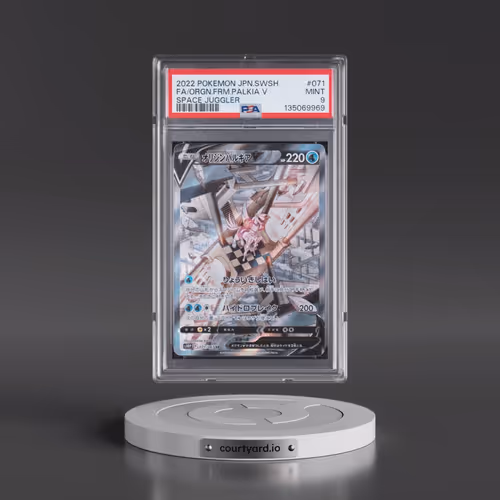 2022 Pokémon Sword & Shield Space Juggler #071 Origin Forme Palkia V - Holo Full Art (PSA 9 MINT)