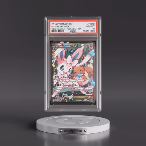 2016 Pokémon XY Generations Radiant Collection #RC32 Sylveon EX - Holo Full Art (PSA 8 NM-MT)