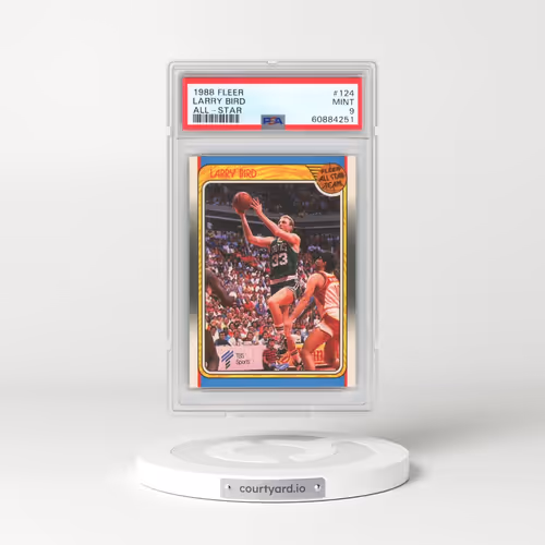 1988 Fleer #124 Larry Bird - All-Star (PSA 9 MINT)