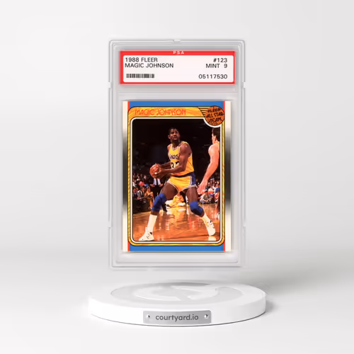 1988 Fleer #123 Magic Johnson - All-Star (PSA 9 MINT)