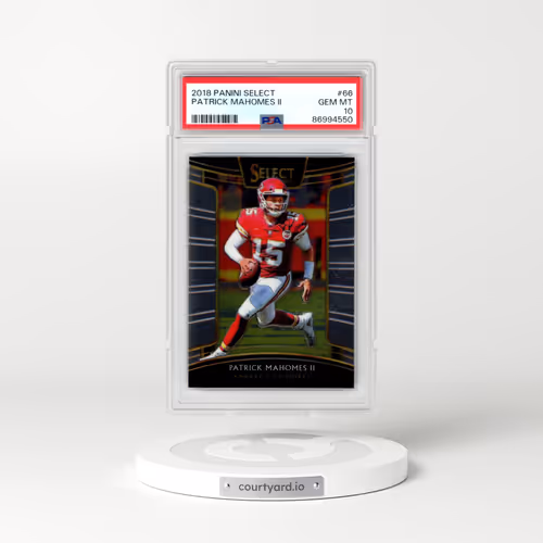 2018 Panini Select #66 Patrick Mahomes II (PSA 10 GEM MINT)