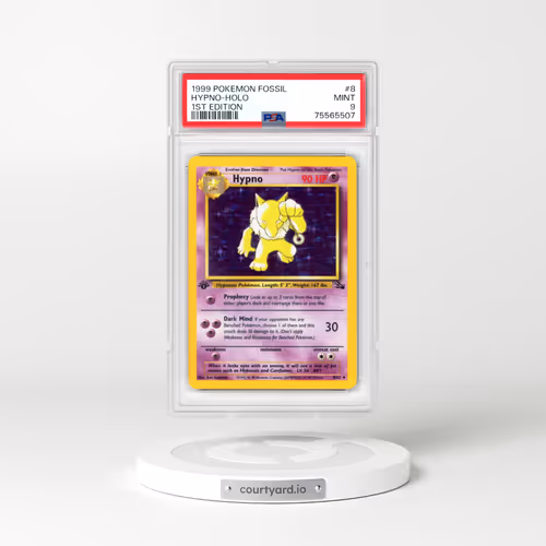 1999 Fossil #8 Hypno - 1st Edition Holo (PSA 9 MINT)