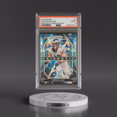 2024 Panini Prizm Prizmatic #6 Cooper Dejean - Green Prizm (PSA 9 MINT)