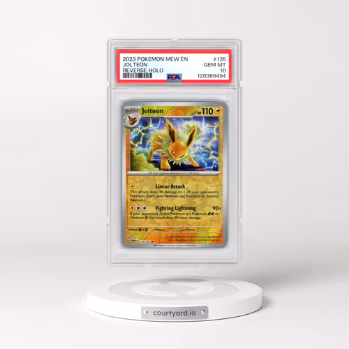 2023 Pokémon Mew EN-151 #135 Jolteon - Reverse Holo (PSA 10 GEM MINT)