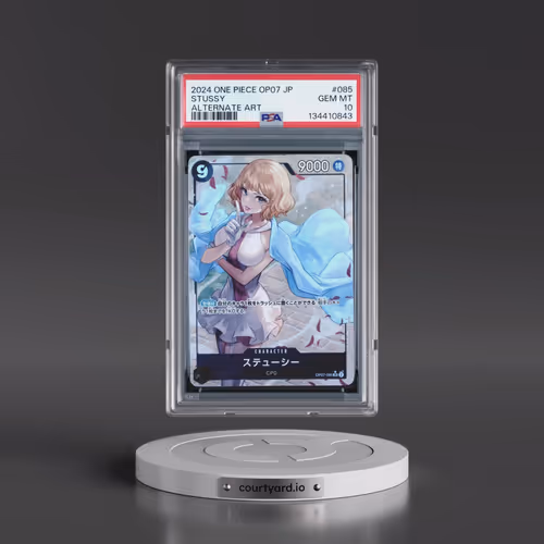 2024 One Piece Japanese OP07-500 Years in the Future #085 Stussy - Alternate Art (PSA 10 GEM MINT)