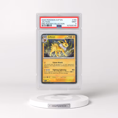 2025 Pokémon Svp EN-SV Black Star Promo #169 Jolteon - Prismatic Evolutions Poster Collection (PSA 9