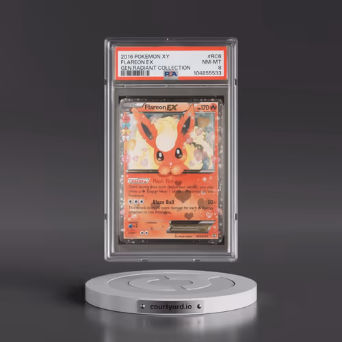2016 Pokémon XY Generations Radiant Collection #RC6 Flareon EX - Holo (PSA 8 NM-MT)