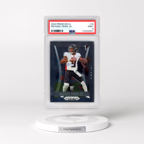 2024 Panini Prizm Deca #16 Michael Penix Jr. (PSA 9 MINT)