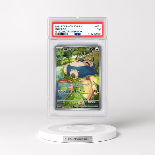 2023 Pokémon Svp EN-SV Black Star Promo #051 Snorlax - 151 Elite Trainer Box (PSA 7 NM)