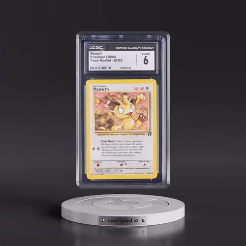 1999 Team Rocket #62/82 Meowth (CGC 6 EX-NM)
