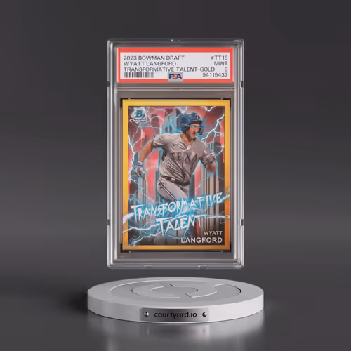 2023 Bowman Draft Transformative Talent #TT18 Wyatt Langford - Gold Refractor (PSA 9 MINT)
