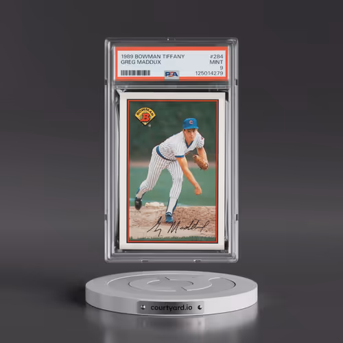 1989 Bowman Tiffany #284 Greg Maddux (PSA 9 MINT)