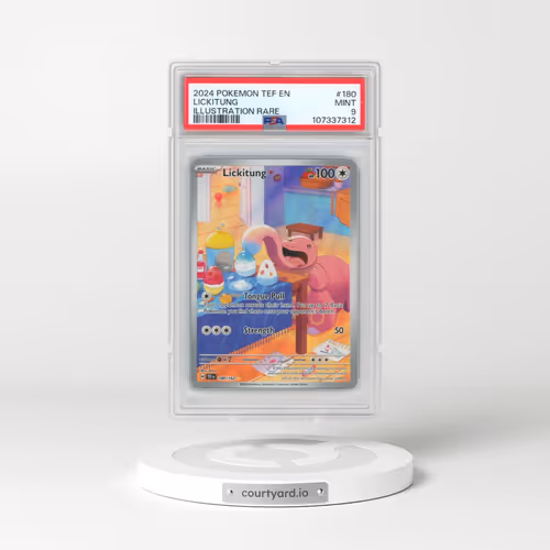2024 Pokémon Tef EN-Temporal Forces #180 Lickitung - Illustration Rare (PSA 9 MINT)