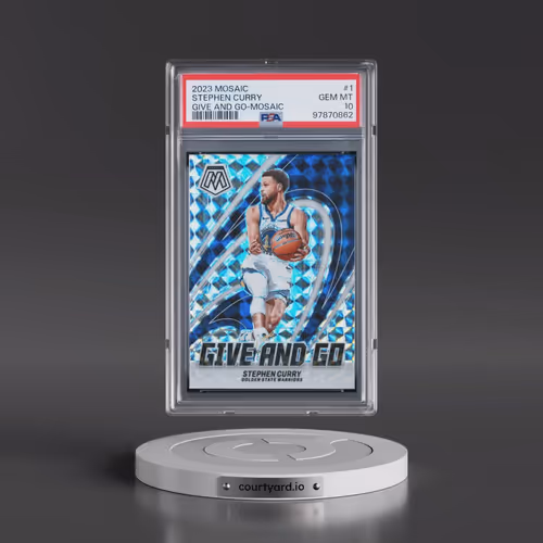 2023 Panini Mosaic Give and Go #1 Stephen Curry - Mosaic (PSA 10 GEM MINT)