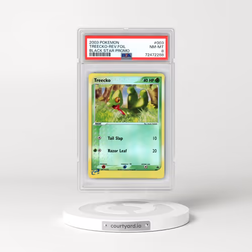 2003 Pokémon Black Star Promo #003 Treecko - Reverse Foil (PSA 8 NM-MT)
