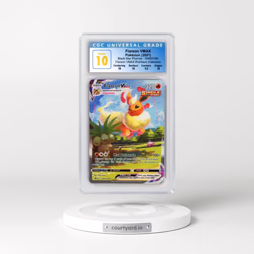 2017 Black Star Promos - Sword & Shield #SWSH180 Flareon VMAX - Holo Flareon VMAX Premium Collection (CGC 10 PRISTINE)