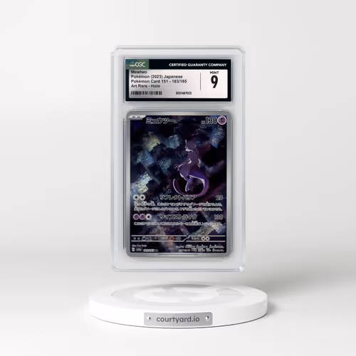 2023 Pokémon Card 151 #183/165 Mewtwo - Art Rare (CGC 9 MINT)