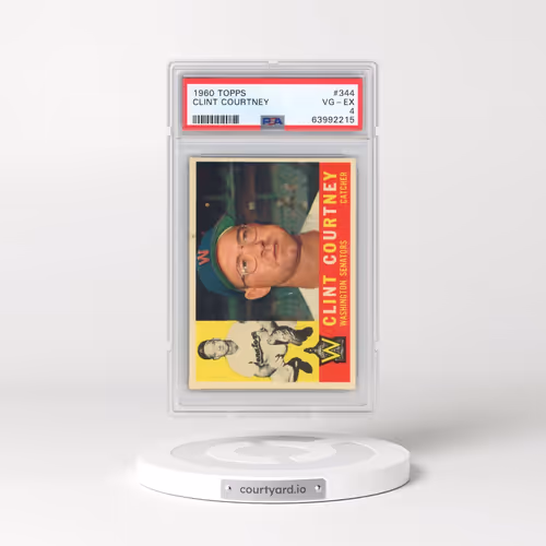 1960 Topps #344 Clint Courtney (PSA 4 VG-EX)