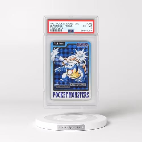 1997 Pocket Monsters Carddass #009 Blastoise-Prism (PSA 6 EX-MT)