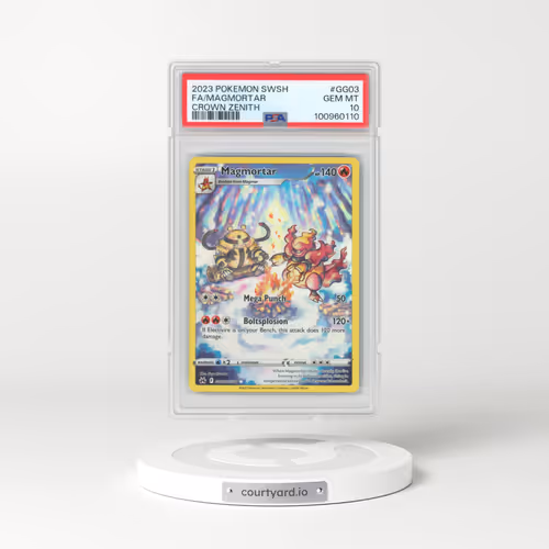 2023 Pokémon Sword and Shield Crown Zenith #GG03 Magmortar - Full Art (PSA 10 GEM MINT)