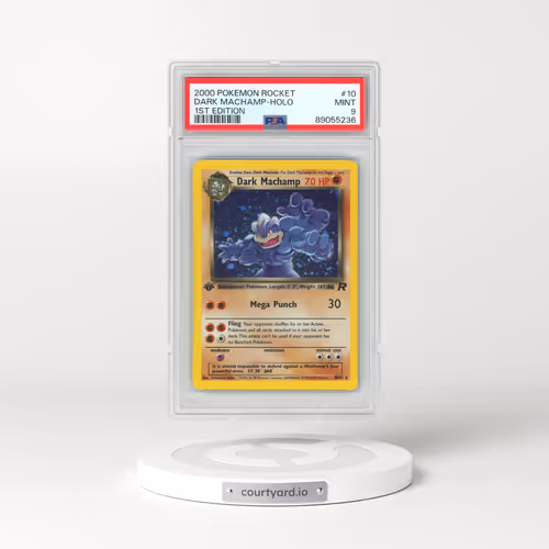 2000 Pokémon Rocket #10 Dark Machamp - 1st Edition Holo (PSA 9 MINT)